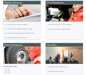 Driving for Work - New Information Web Portal