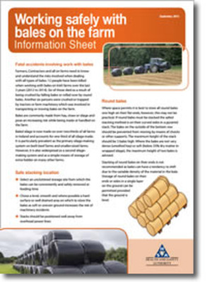 Working Safely with Bales on the Farm - Information Sheet